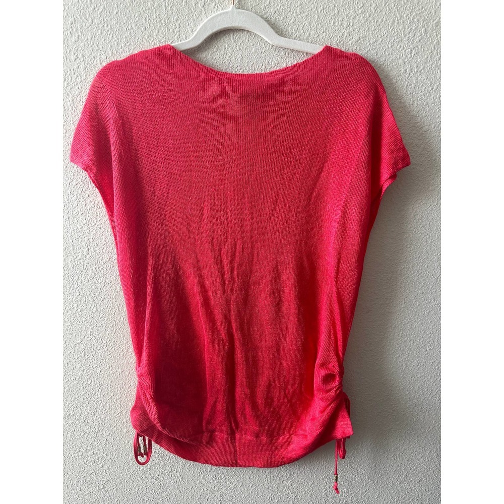 Tommy Bahama Women’s Alana Linen Side Tie V-Neck Sweater - Picture 10 of 13